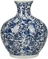 Kersten vaas porselein dutch delight 25x9x30.5cm blauw - afbeelding 1