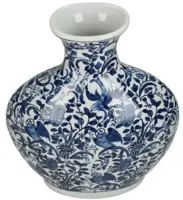 Kersten vaas porselein dutch delight 25x9x30.5cm blauw - afbeelding 3