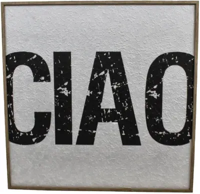 Kersten wanddecoratie papier ciao 77x3cm ivoor
