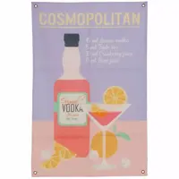 Kersten wanddoek buiten polyester cosmopolitan 60x90cm multi