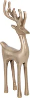 Kerstfiguur aluminium rendier 10x5x35cm goud kopen?