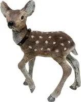 Kerstfiguur kunststof hert staand 51x20x58cm bruin - afbeelding 2