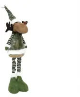 Kerstfiguur polyester rendier telescoop 15x12x66cm bruin kopen?