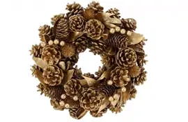 Kerstkrans christmas spirit 30x9 cm - afbeelding 1