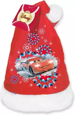 Kerstmuts disney cars rood 