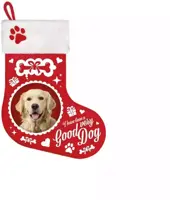 Kerstsok golden retriever l37b30cm - afbeelding 1