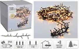 Kerstverlichting 1500 LED microcluster extra warm wit 30 meter