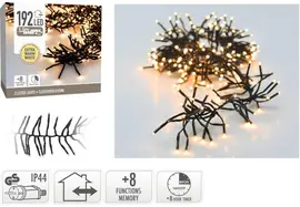 Kerstverlichting Cluster 192 LED 1,4 meter extra warm wit - afbeelding 2