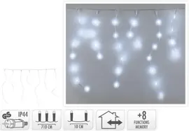 Kerstverlichting Ijspegelverlichting 360led wit - afbeelding 1