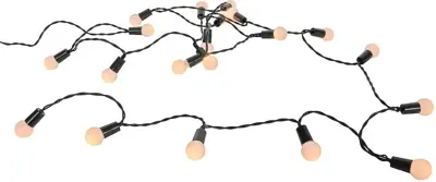 Kerstverlichting LED bolletjes 20 lampjes 2m, warm wit - afbeelding 1