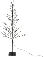 Kerstverlichting LED boom 80 lampjes zwart 120cm, gouden gloed - afbeelding 1