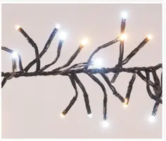 Kerstverlichting LED cluster 1152 lampjes met controller 8,4m, wit/warm wit - afbeelding 1
