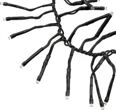 Kerstverlichting LED cluster 192 lampjes 1,4m, warm wit - afbeelding 2