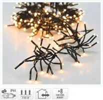 Kerstverlichting LED cluster 3000 lampjes 22m, extra warm wit - afbeelding 2