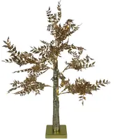 Kerstverlichting LED decoboom 40 lampjes goud 60cm, warm wit - afbeelding 1