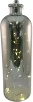Kerstverlichting LED fles 11x33 cm 15 led lampjes grijs - afbeelding 1
