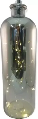 Kerstverlichting LED fles 13,5x40 cm 30 led grijs - afbeelding 1