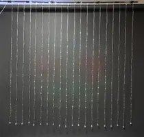 Kerstverlichting LED gordijn met 400 RGB-lampjes 2m, multicolor - afbeelding 1