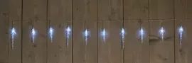 Kerstverlichting LED ijspegel 40 lampjes wit 600 cm - afbeelding 2