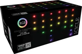 Kerstverlichting LED ijspegels 172 RGB-lampjes 6m, multicolor - afbeelding 3