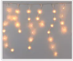 Kerstverlichting LED ijspegels 640 lampjes soft-wire transparant draad 12,7m, warm wit - afbeelding 1