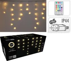 Kerstverlichting LED ijspegels 85 lampjes 3m, warm wit - afbeelding 4