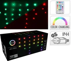 Kerstverlichting LED ijspegels 85 RGB-lampjes 3m, multicolor - afbeelding 4