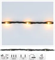 Kerstverlichting LED met 1500 lampjes 45m, extra warm wit - afbeelding 1