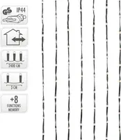 Kerstverlichting LED met 800 lampjes 24m, extra warm wit - afbeelding 4
