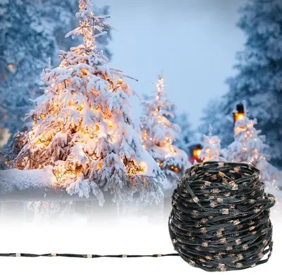 Kerstverlichting LED met 800 lampjes 24m, extra warm wit - afbeelding 7