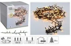 Kerstverlichting LED microcluster 1500 lampjes 30m, extra warm wit - afbeelding 1