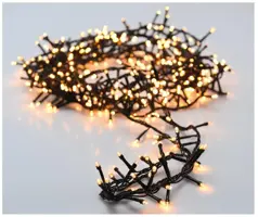 Kerstverlichting LED microcluster 800 lampjes 16m, extra warm wit - afbeelding 1