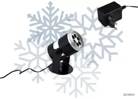 Kerstverlichting LED projector sneeuwvlok roterend - afbeelding 1