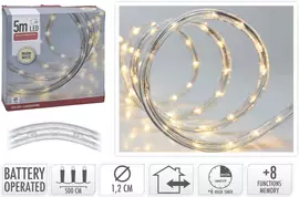 Kerstverlichting LED slang 50 lampjes warm wit 5 meter - afbeelding 2