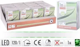 Kerstverlichting LED slangverlichting 120 lampjes groen 1m - afbeelding 1