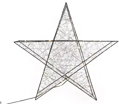Kerstverlichting LED ster 120 lampjes Ø 58cm - afbeelding 1