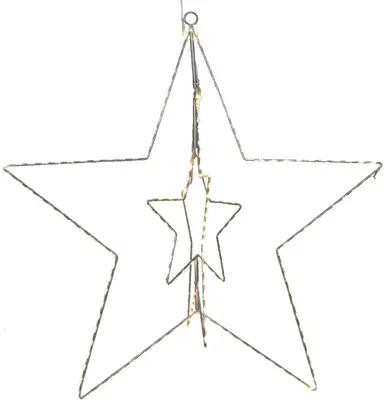 Kerstverlichting LED ster 3D 222 lampjes Ø 60cm - afbeelding 1