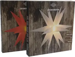 Kerstverlichting LED ster 6 lampjes kunststof wit Ø 60cm, warm wit - afbeelding 1