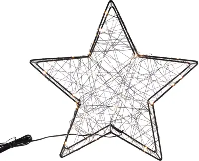 Kerstverlichting LED ster 80 lampjes Ø 38cm - afbeelding 1