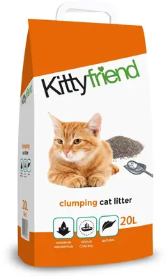 Kitty Friend Clum samenklonterende kattenbakvulling 20L