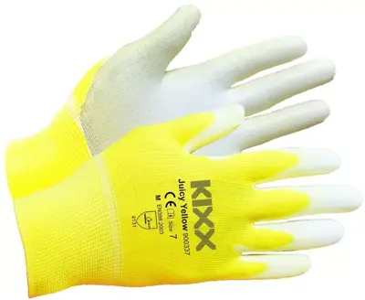 KIXX tuinhandschoen Juicy Yellow Nylon/ PU maat 9