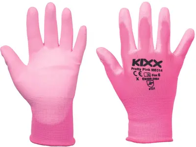 KIXX tuinhandschoen Pretty Pink maat 7 - afbeelding 1