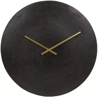 Klok moon 55,5x55,5x5 cm zwart