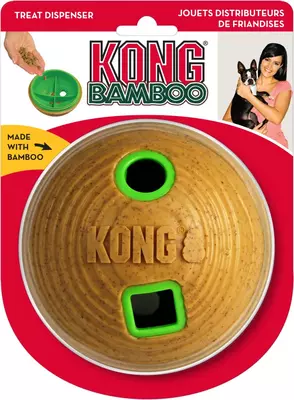 Kong hond Bamboo feeder ball, medium. - afbeelding 5