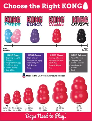 Kong hond Classic rubber “L”, rood - afbeelding 4