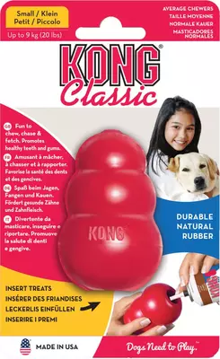 Kong hond Classic rubber “S”, rood - afbeelding 1