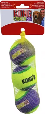 Kong hond Crunchair tennisbal, medium net a 3 stuks. - afbeelding 1