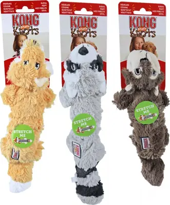 Kong hond Knots Scrunch vos, S/M. - afbeelding 3