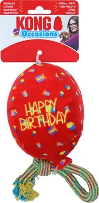 Kong hond Occasions birthday balloon rood medium - afbeelding 1