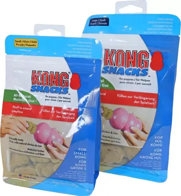 Kong hond Puppy Snacks kip/rijst, small 198 gram - afbeelding 2